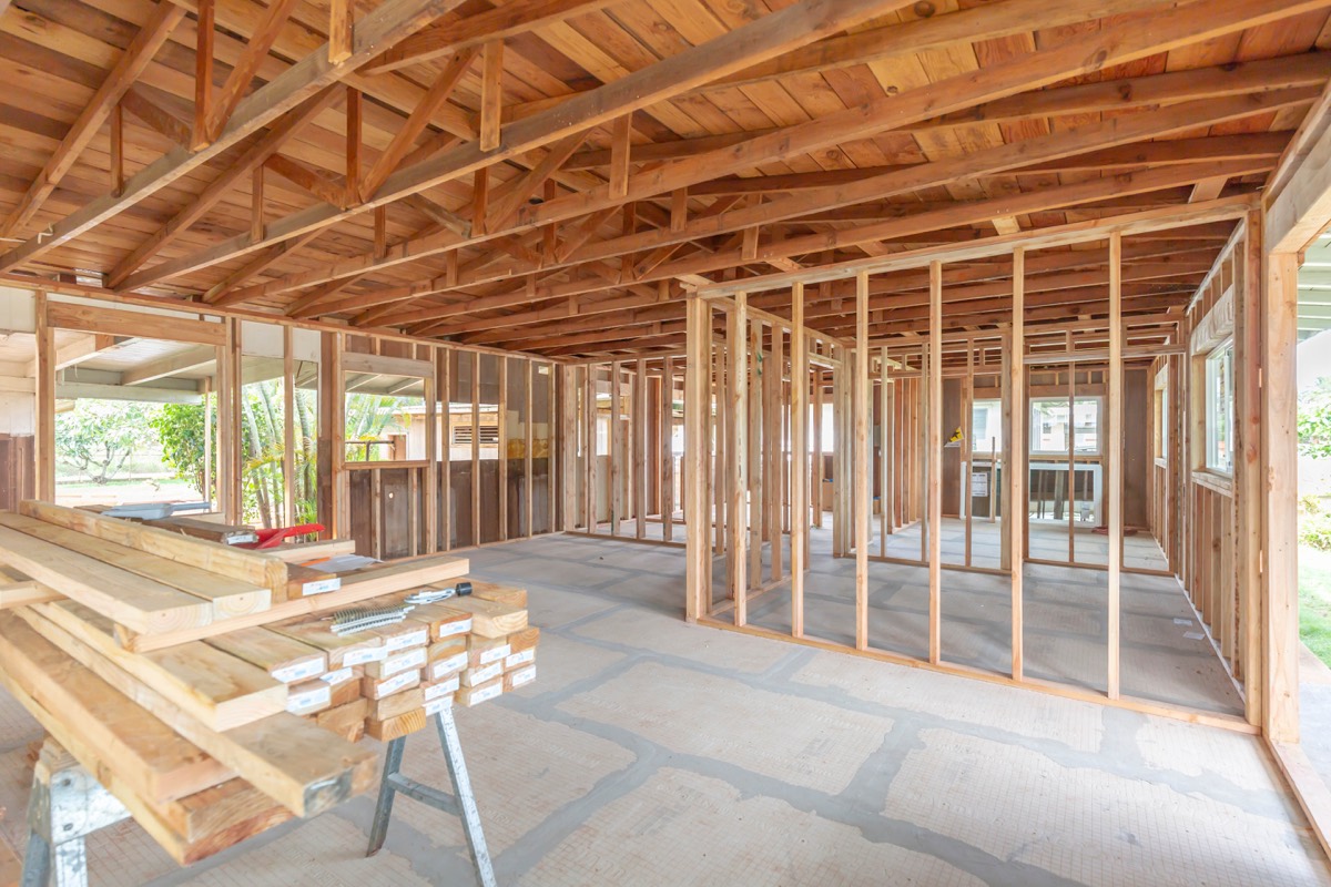 Custom home framing